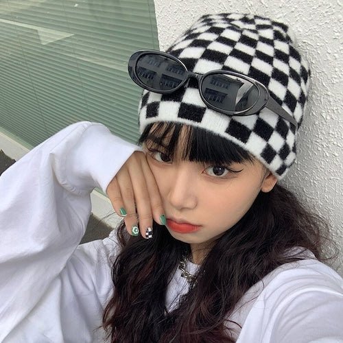 crime co ニット帽 チェッカーニット帽 DP256 – .MMM ONLINE STORE